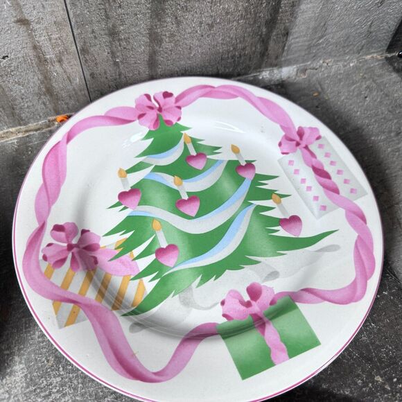 4 Sango Home For Christmas Salad/Dessert Plates lot - Picture 5 of 9